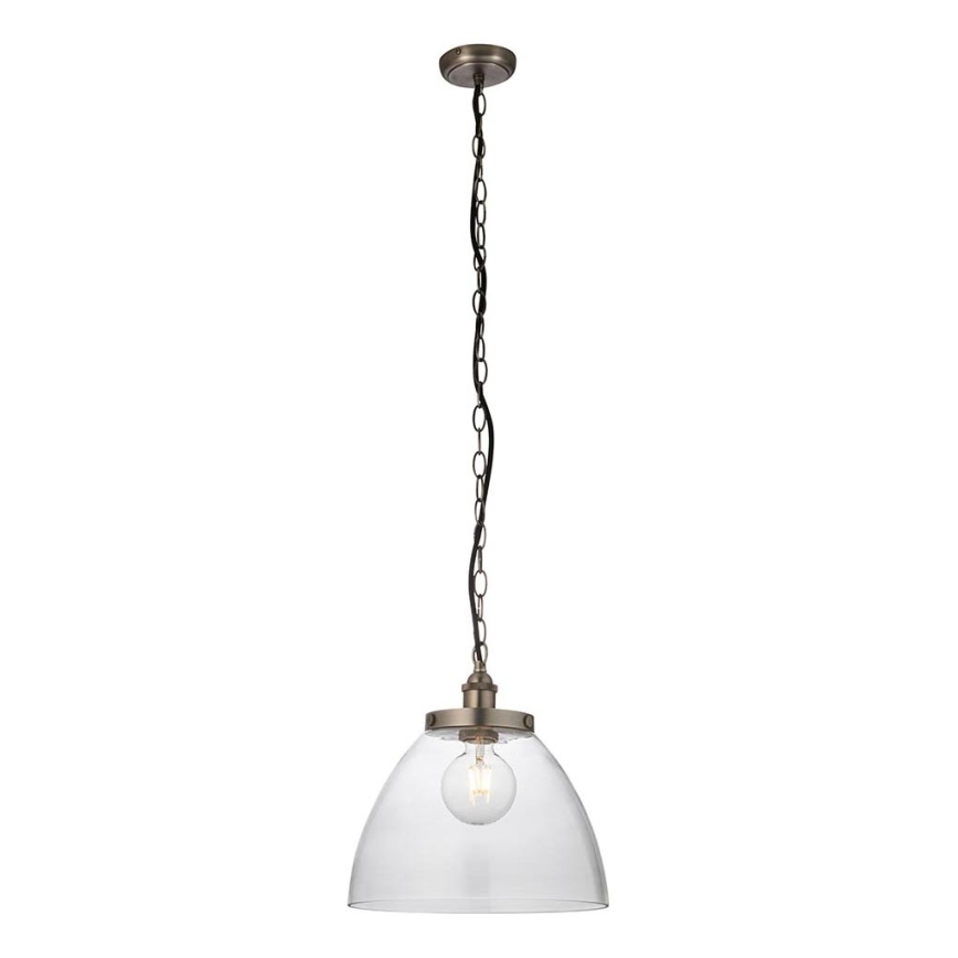 Endon 106896 - Kroonluchter met ketting HANSEN 1xE27/10W/230V mat chroom