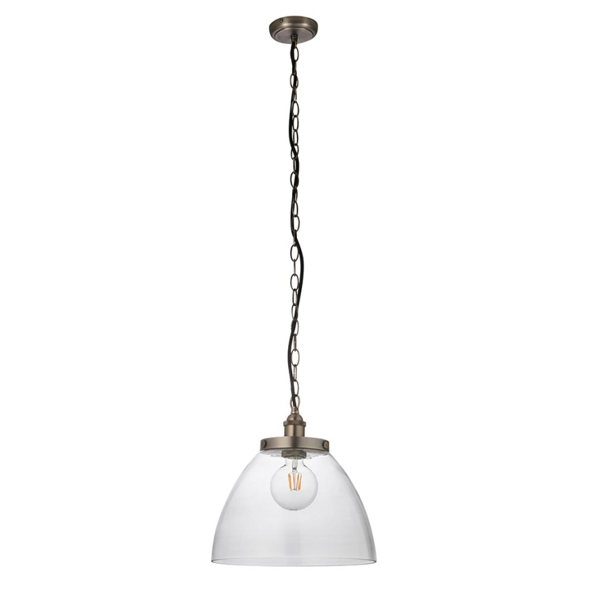 Endon 106896 - Kroonluchter met ketting HANSEN 1xE27/10W/230V mat chroom