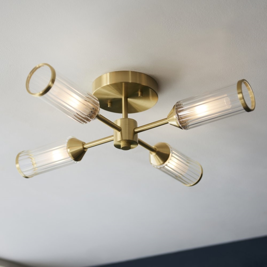 Endon 106946 - Plafonnier TOUR 4xG9/3W/230V laiton