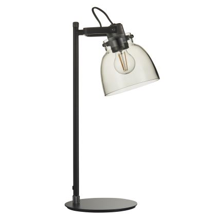 Endon 107012 - Lampe de table URBAN 1xE27/10W/230V noir/noir fumé