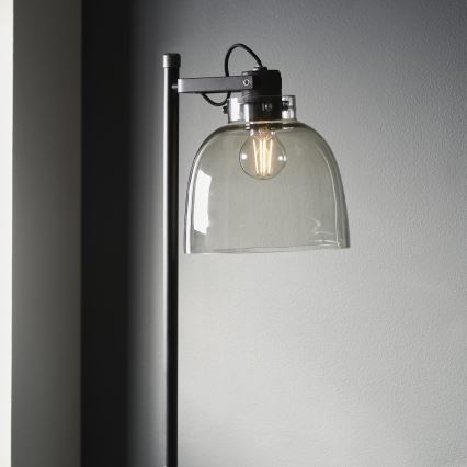 Endon 107013 - Staande Lamp URBAN 1xE27/10W/230V zwart/gerookt