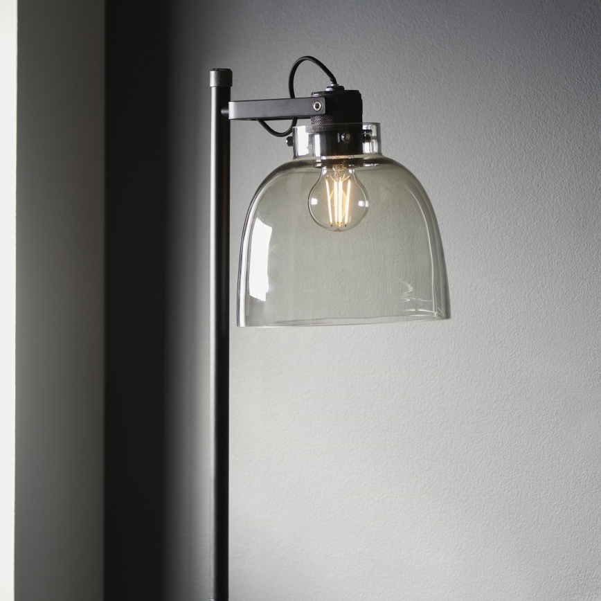Endon 107013 - Staande Lamp URBAN 1xE27/10W/230V zwart/gerookt