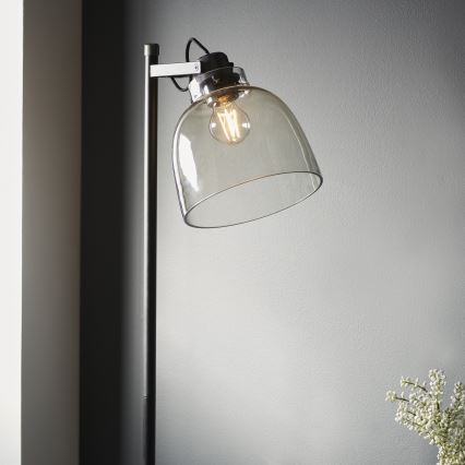 Endon 107013 - Staande Lamp URBAN 1xE27/10W/230V zwart/gerookt