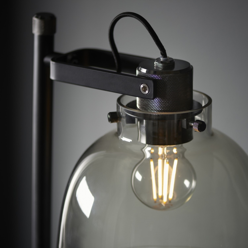 Endon 107013 - Staande Lamp URBAN 1xE27/10W/230V zwart/gerookt