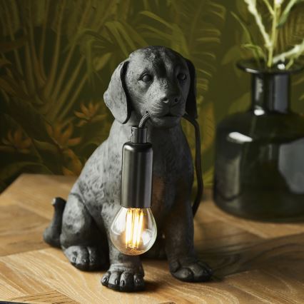Endon 107365 - Tafellamp PUPPY 1xE14/7W/230V zwart