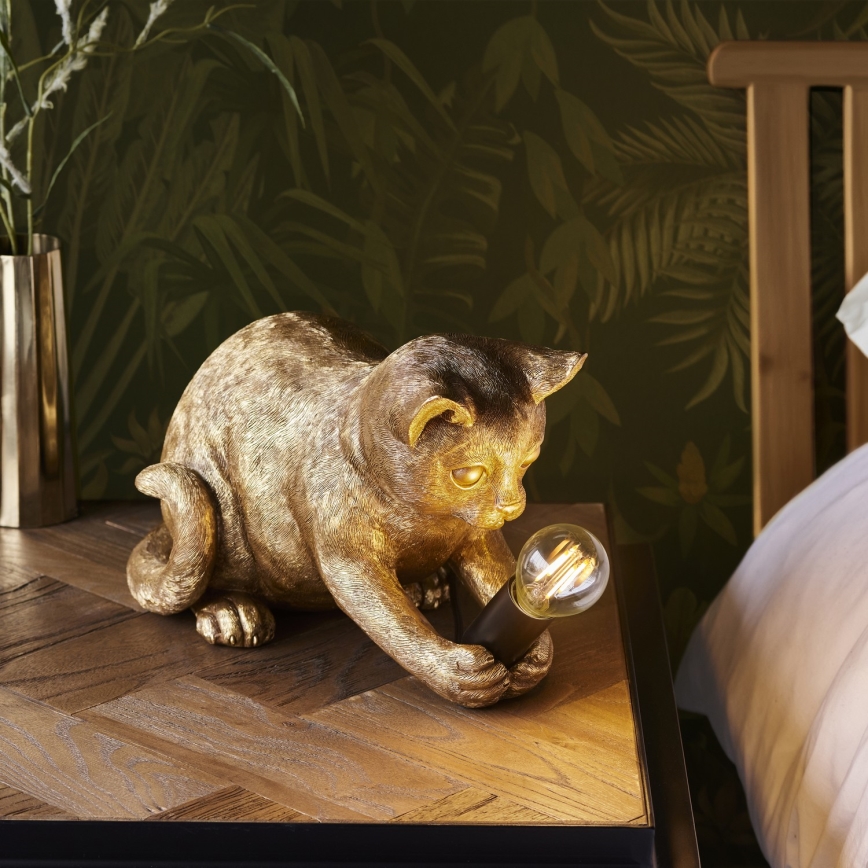 Endon 107389 - Tafellamp KITTEN 1xE14/7W/230V goud