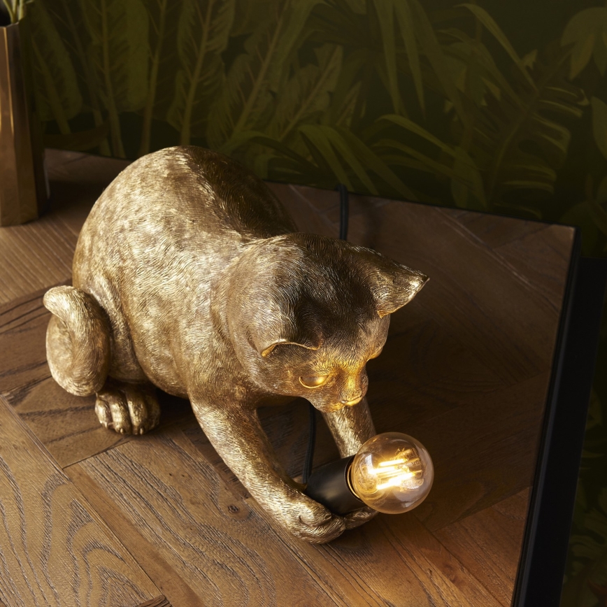 Endon 107389 - Tafellamp KITTEN 1xE14/7W/230V goud