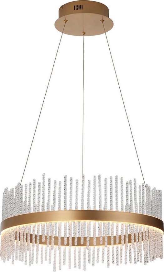 Endon 107671 - Suspension filaire à intensité variable ADRIEL LED/41W/230V 3000K d. 51 cm doré/transparent