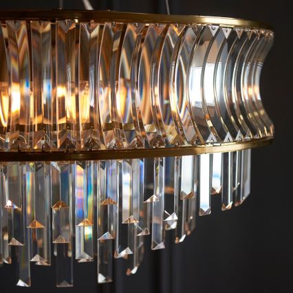 Endon 107785 - Suspension sur câble 9xE14/6W/230V dorée