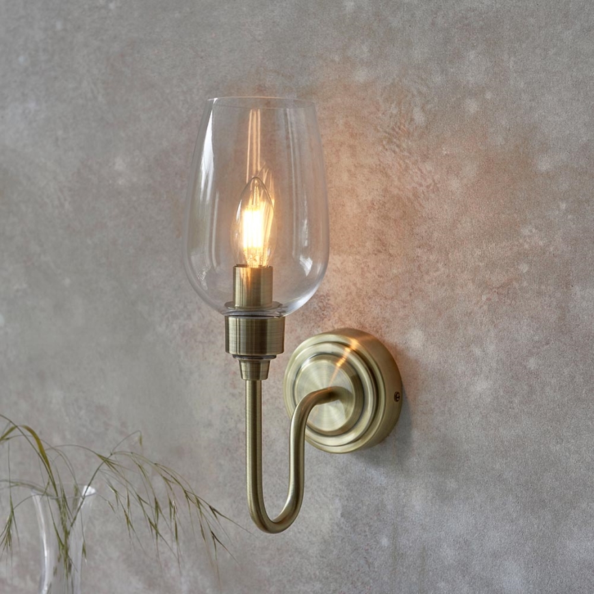 Endon 107792 - Wandlamp STOURTON 1xE14/6W/230V messing