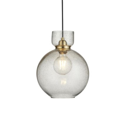 Endon 107948 - Hanglamp aan kabel 1xE27/10W/230V goud/rookgrijs