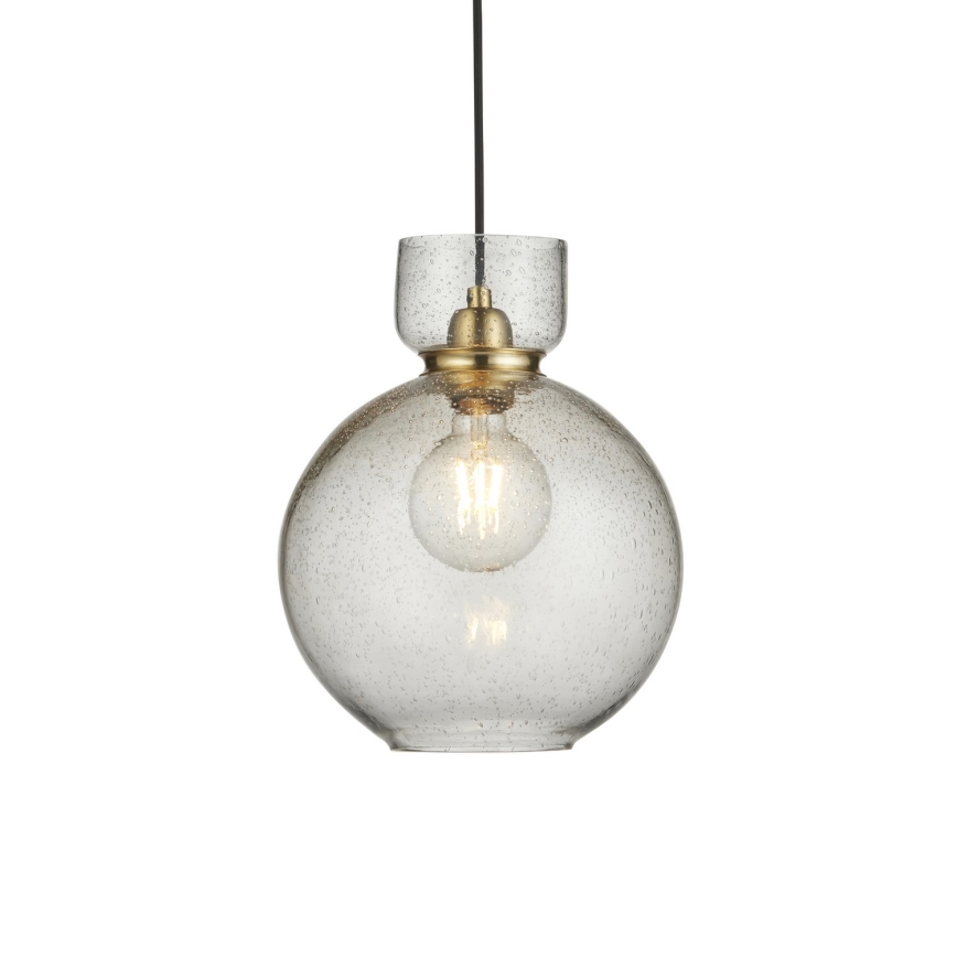 Endon 107948 - Hanglamp aan kabel 1xE27/10W/230V goud/rookgrijs