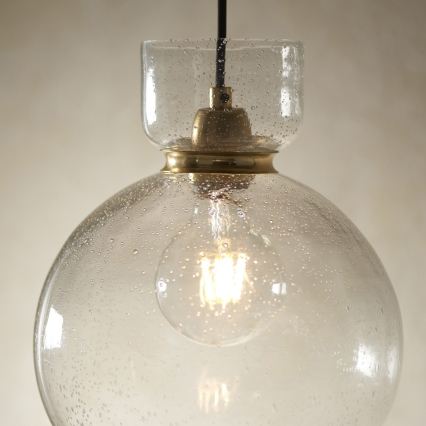 Endon 107948 - Suspension sur câble 1xE27/10W/230V doré/gris fumé