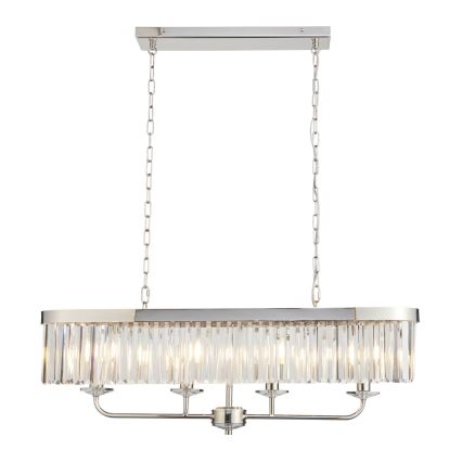 Endon 109058 - Lustre sur chaîne 4xE14/6W/230V, finition chrome poli