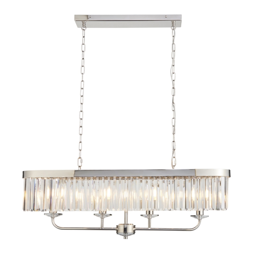 Endon 109058 - Lustre sur chaîne 4xE14/6W/230V, finition chrome poli