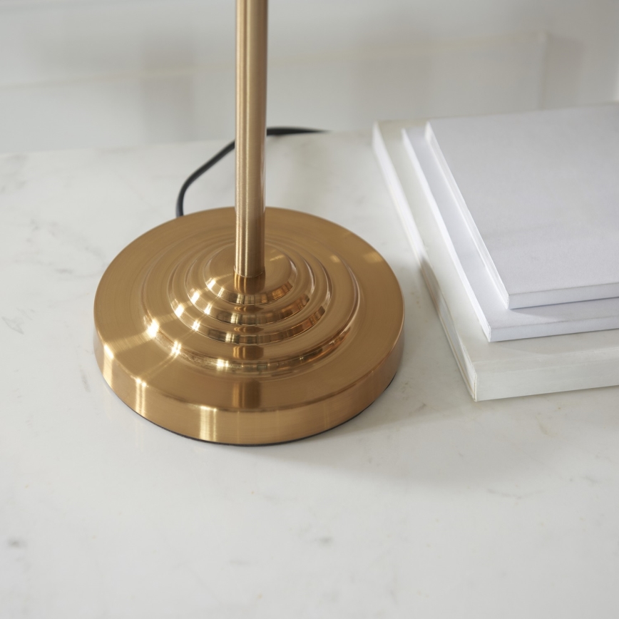 Endon 110721 - Lampe de table HIGHCLERE 3xE14/18W/230V beige/laiton d. 32 cm