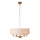Endon 110722 - Kroonluchter met ketting HIGHCLERE 6xE14/40W/230V beige/messing Ø 55 cm