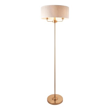 Endon 110724 - Lampadaire HIGHCLERE 1xE14/40W/230V beige/laiton