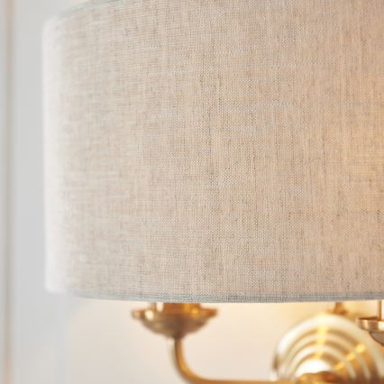Endon 110726 - Wandlamp HIGHCLERE 2xE14/40W/230V beige/messing