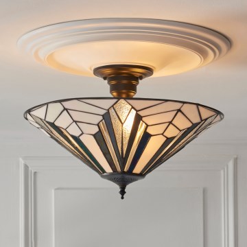 Endon 111895 - Plafondkroonluchter Tiffany ASTORIA 3xE27/10W/230V Ø 48 cm