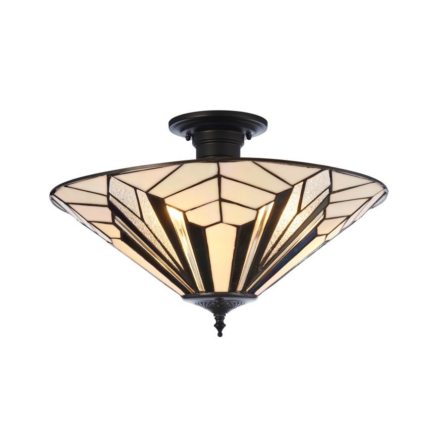 Endon 111895 - Plafondkroonluchter Tiffany ASTORIA 3xE27/10W/230V Ø 48 cm