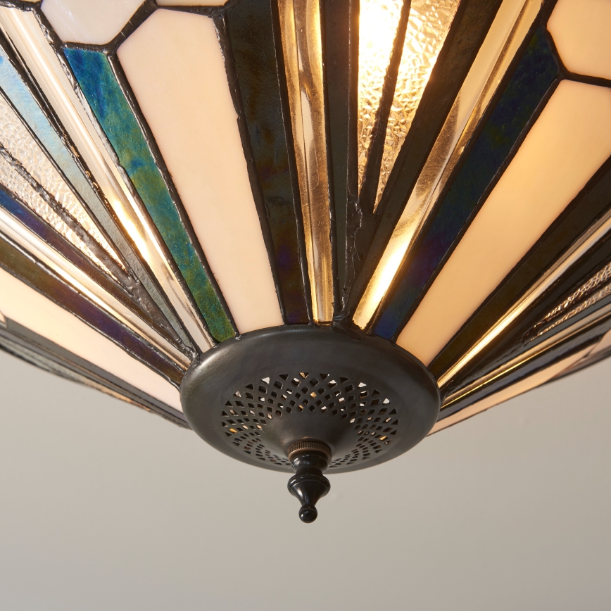 Endon 111895 - Plafondkroonluchter Tiffany ASTORIA 3xE27/10W/230V Ø 48 cm