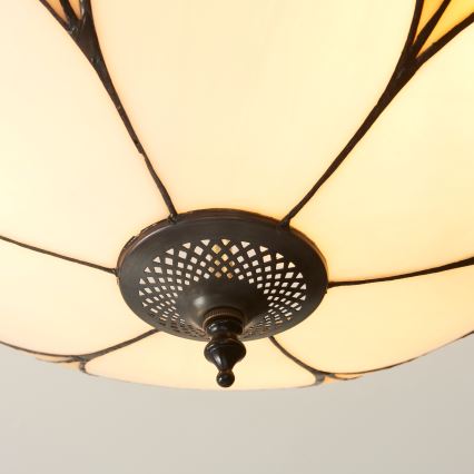 Endon 111907 - Plafonnier Tiffany INGRAM 3xE27/10W/230V diam. 45 cm