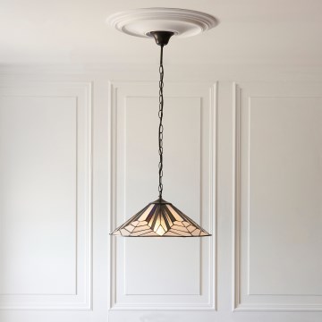 Endon 111922 - Kroonluchter aan ketting Tiffany ASTORIA 3xE27/10W/230V Ø 48 cm