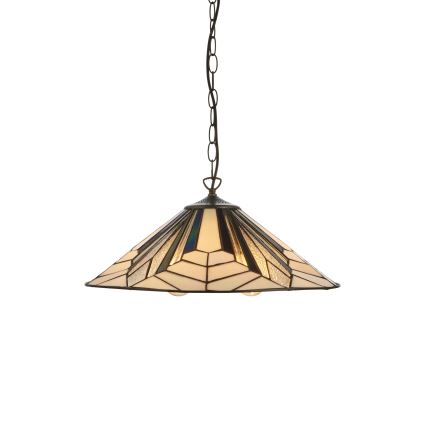 Endon 111922 - Lustre suspendu sur chaîne Tiffany ASTORIA 3x E27/10W/230V Ø 48 cm