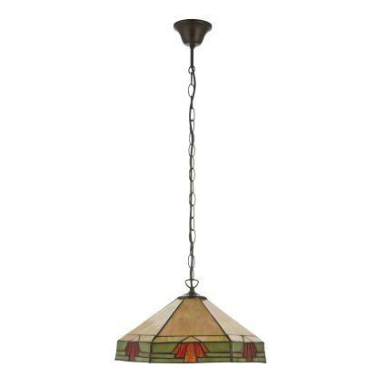 Endon 111989 - Lustre sur chaîne Tiffany NEVADA 3xE27/10W/230V Ø 40 cm