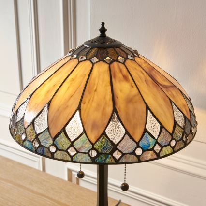 Endon 112183 - Lampe de table Tiffany BROOKLYN 2xE14/10W/230V, Ø 40 cm
