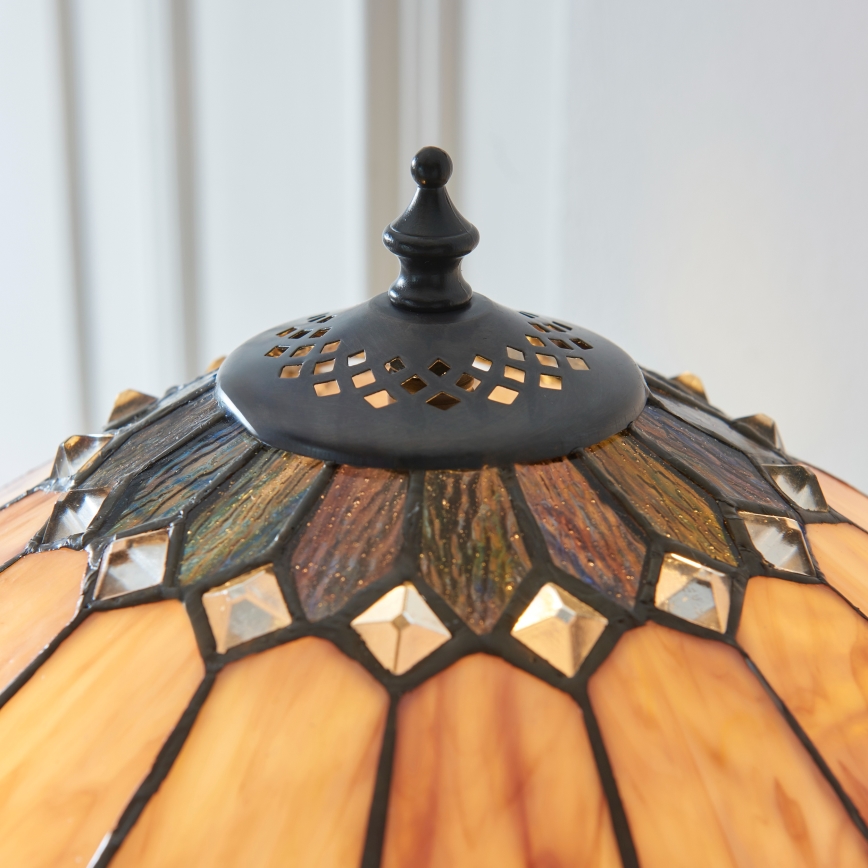 Endon 112183 - Lampe de table Tiffany BROOKLYN 2xE14/10W/230V, Ø 40 cm