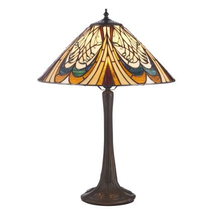 Endon 112185 - Lampe de table Tiffany HECTOR 1xE27/10W/230V Ø 40 cm