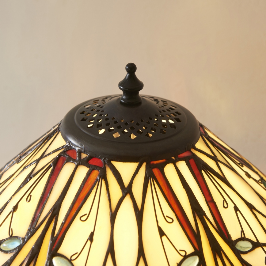 Endon 112185 - Lampe de table Tiffany HECTOR 1xE27/10W/230V Ø 40 cm