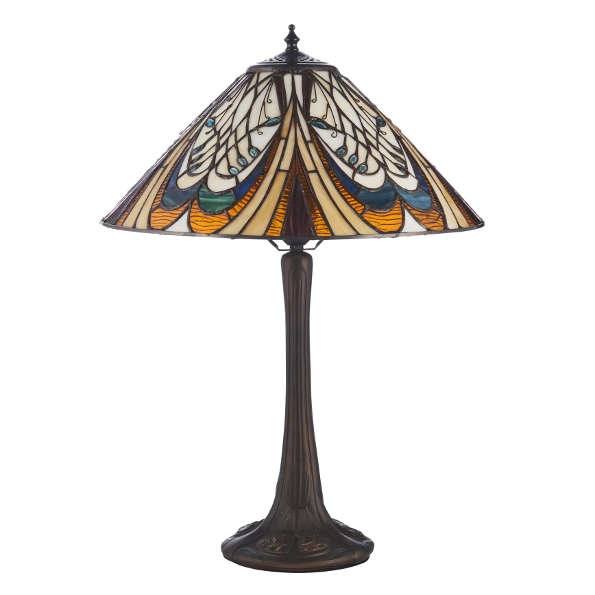 Endon 112185 - Tafellamp Tiffany HECTOR 1xE27/10W/230V Ø 40 cm