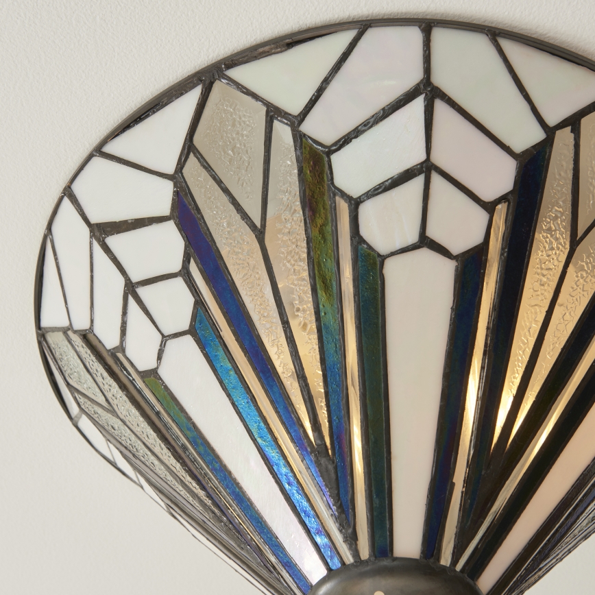 Endon 112191 - Plafonnier Tiffany ASTORIA 2xE27/60W/230V Ø 40 cm