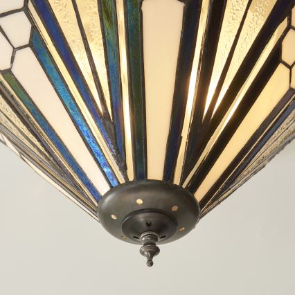 Endon 112191 - Tiffany-plafondlamp ASTORIA 2xE27/60W/230V Ø 40 cm