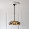 Endon 112193 - Kroonluchter aan ketting Tiffany SULLIVAN 3xE27/60W/230V Ø 57 cm
