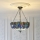 Endon 112250 - Kroonluchter aan ketting Tiffany DRAGONFLY 3xE27/60W/230V Ø 50 cm