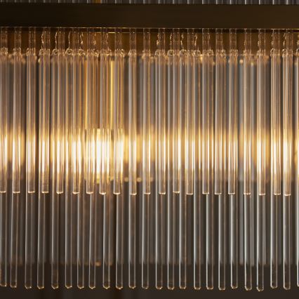 Endon 112573 - Suspension chaîne MARIETTA 4xE14/6W/230V laiton/transparent