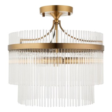 Endon 112575 - Plafonnier MARIETTA 3xE14/7W/230V laiton/transparent