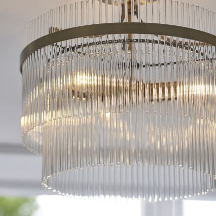 Endon 112575 - Plafonnier MARIETTA 3xE14/7W/230V laiton/transparent