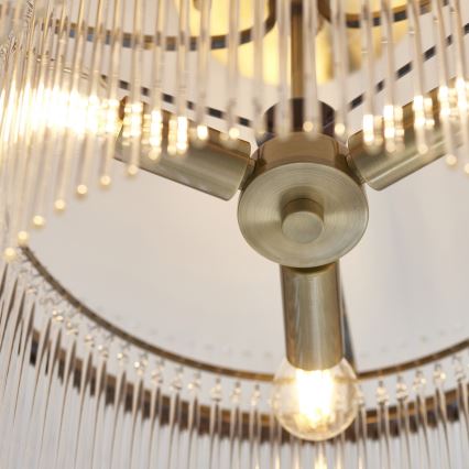 Endon 112575 - Plafonnier MARIETTA 3xE14/7W/230V laiton/transparent
