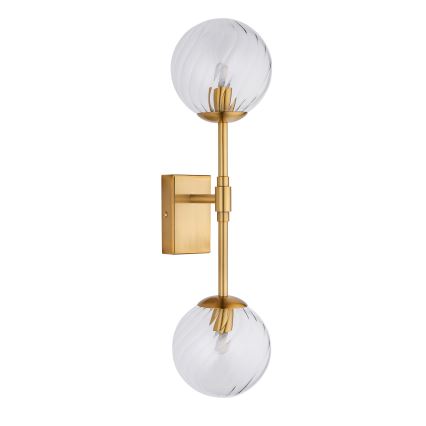 Endon 114042 - Gouden wandlamp 2xG9/3,2W/230V