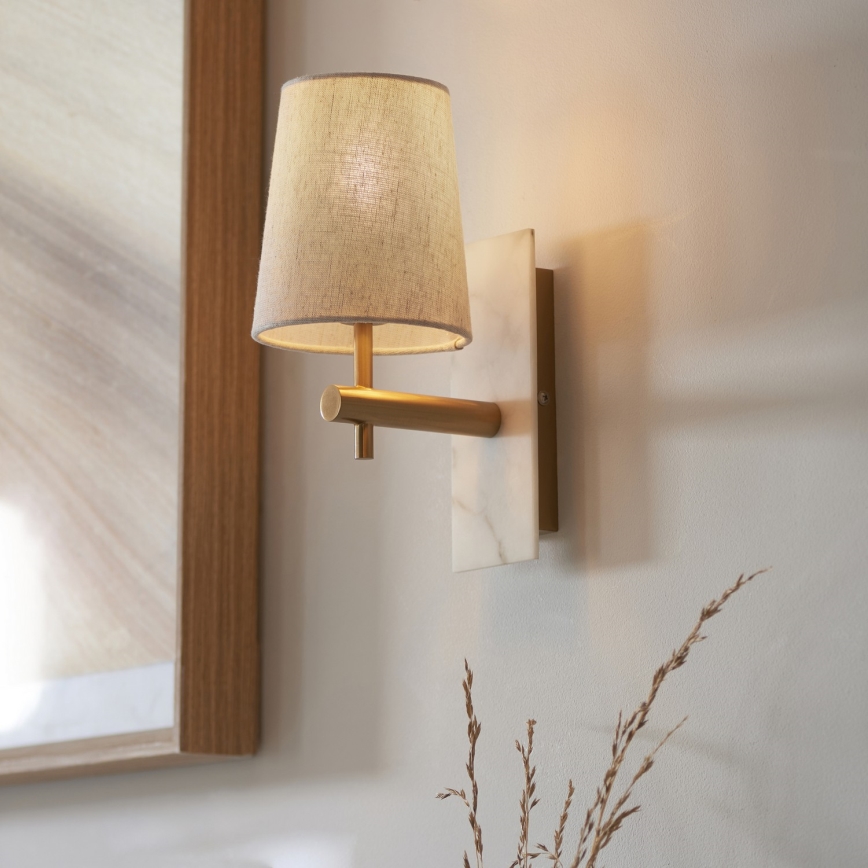 Endon 114200 - Wandlamp 1xE14/7W/230V beige/goud