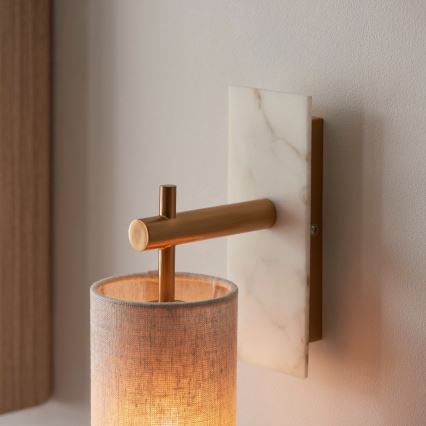 Endon 114201 - Wandlamp 1xE14/7W/230V beige/goud