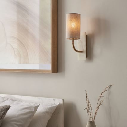 Endon 114203 - Wandlamp 1xE14/7W/230V beige/goud