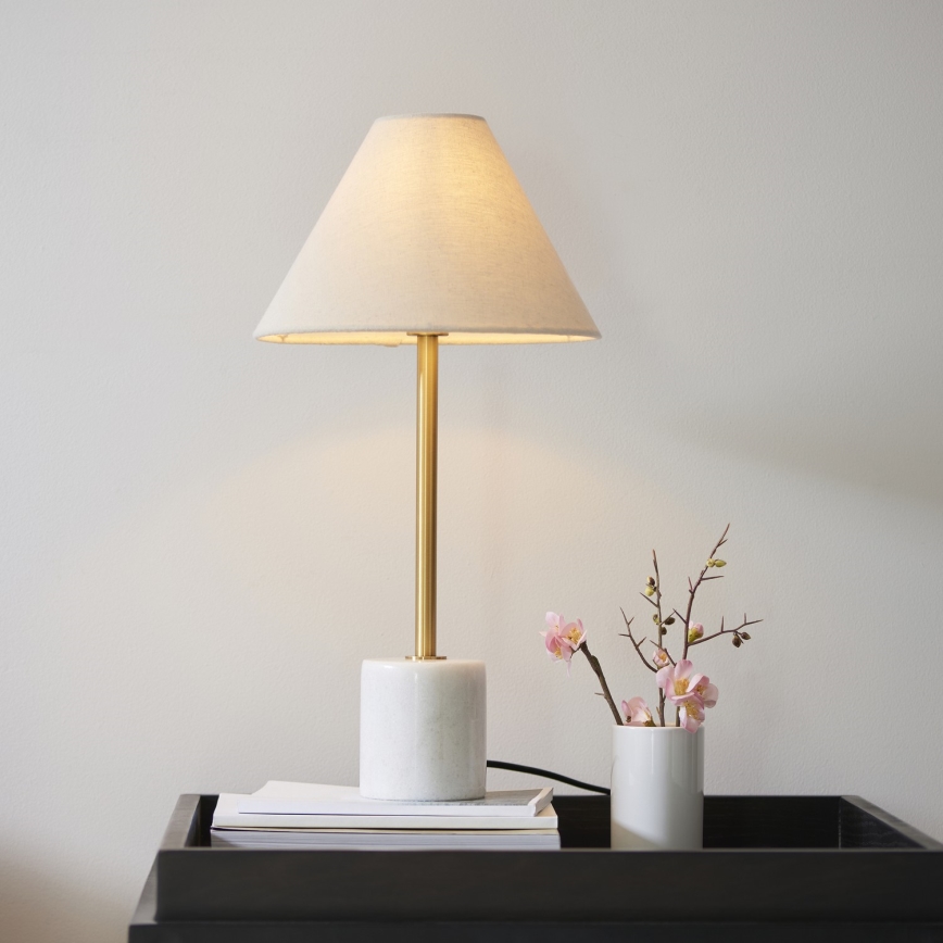 Endon 114211 - Lampe de table 1xE14/7W/230V beige/laiton
