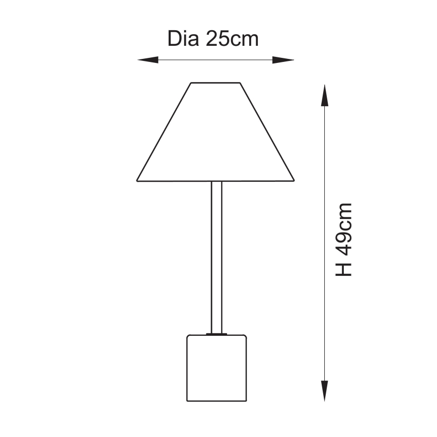 Endon 114211 - Lampe de table 1xE14/7W/230V beige/laiton