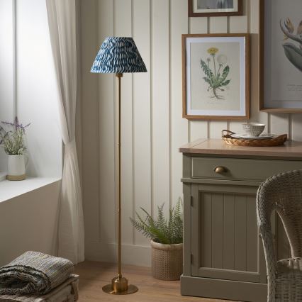 Endon 114778 - Lampadaire rechargeable à intensité variable BURLEY LED/1,5W/5V 3600 mAh laiton/bleu